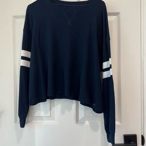 Navy Blue Long Sleeve Hollister
